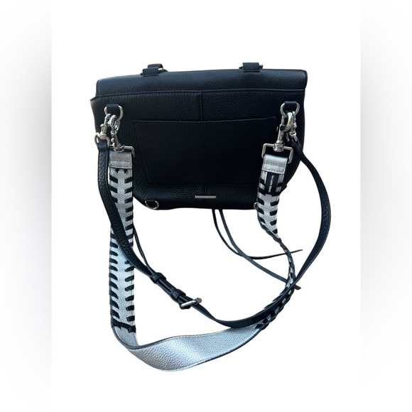 Rebecca Minkoff Darren Leather Satchel Bag Convertible Backpack Black READ - Picture 5 of 14